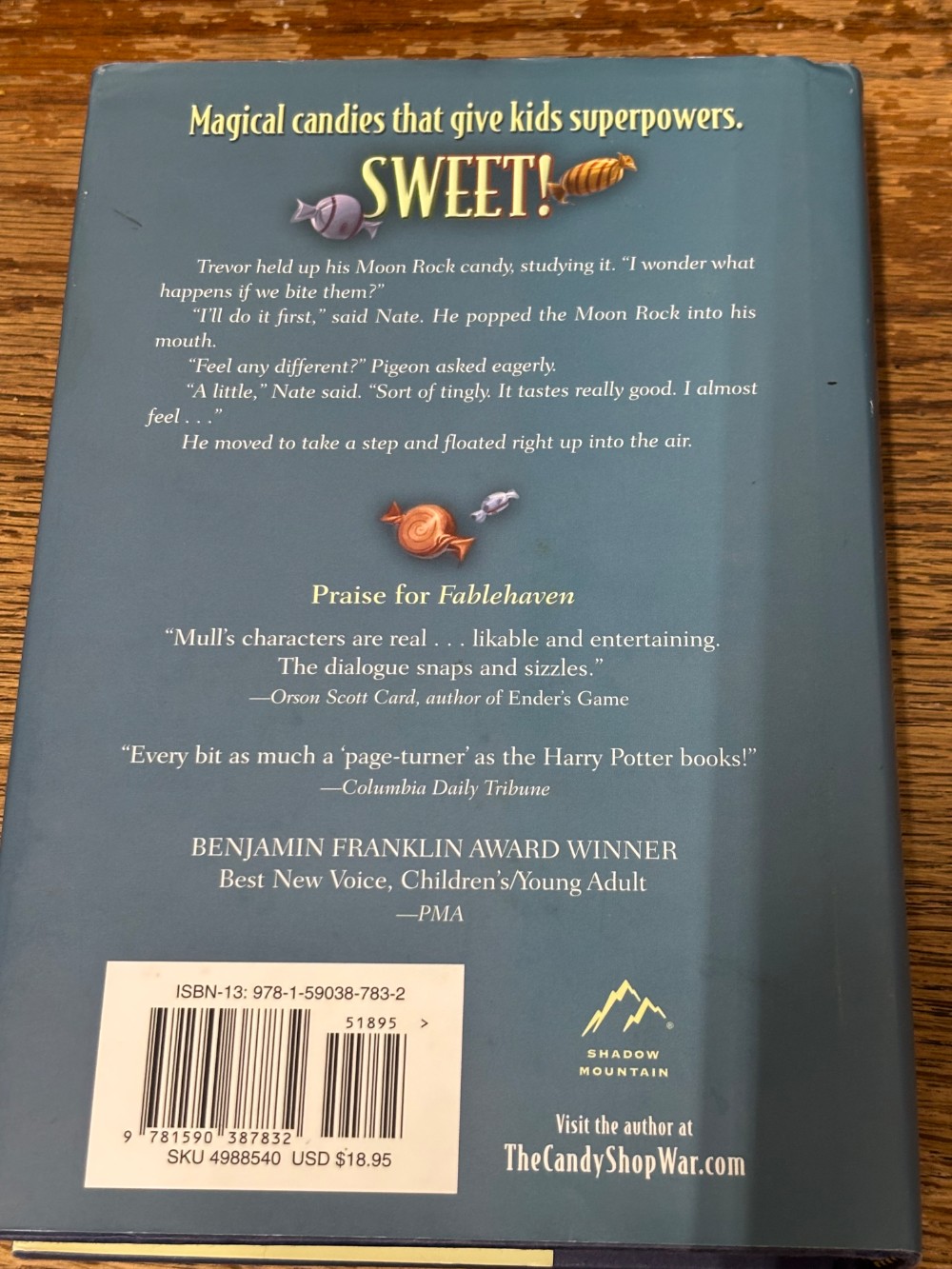 Book The Candy Shop War Hardcover First Edition Brandon Mull Children's Fantasy