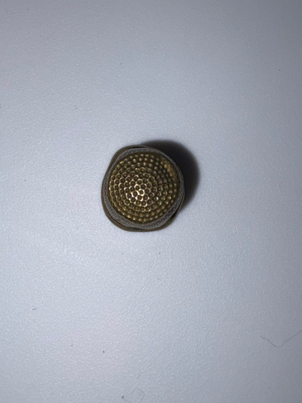 Vintage Brass Sewing Thimbles Set of 2