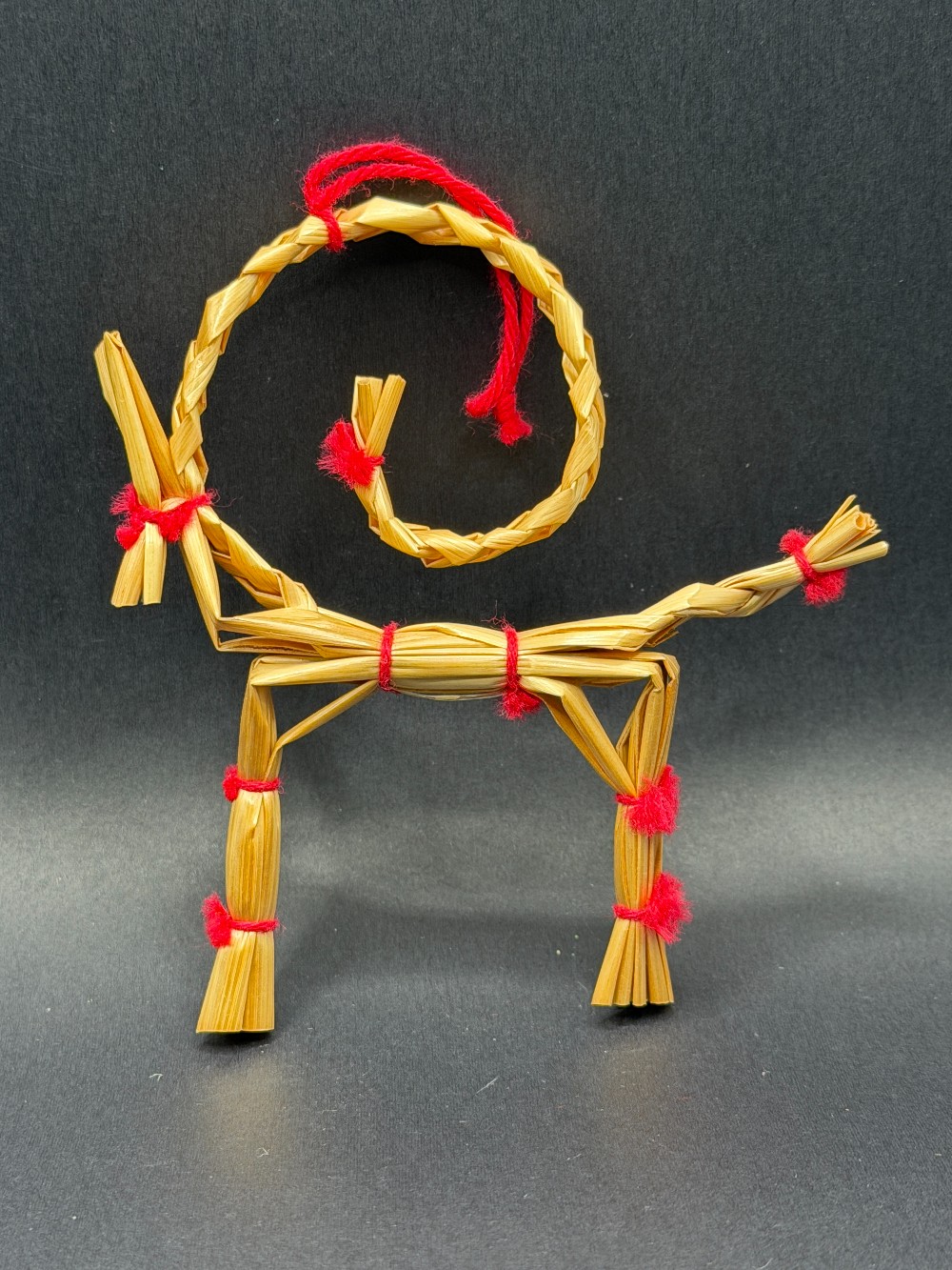 Scandinavian Straw Ram Ornament