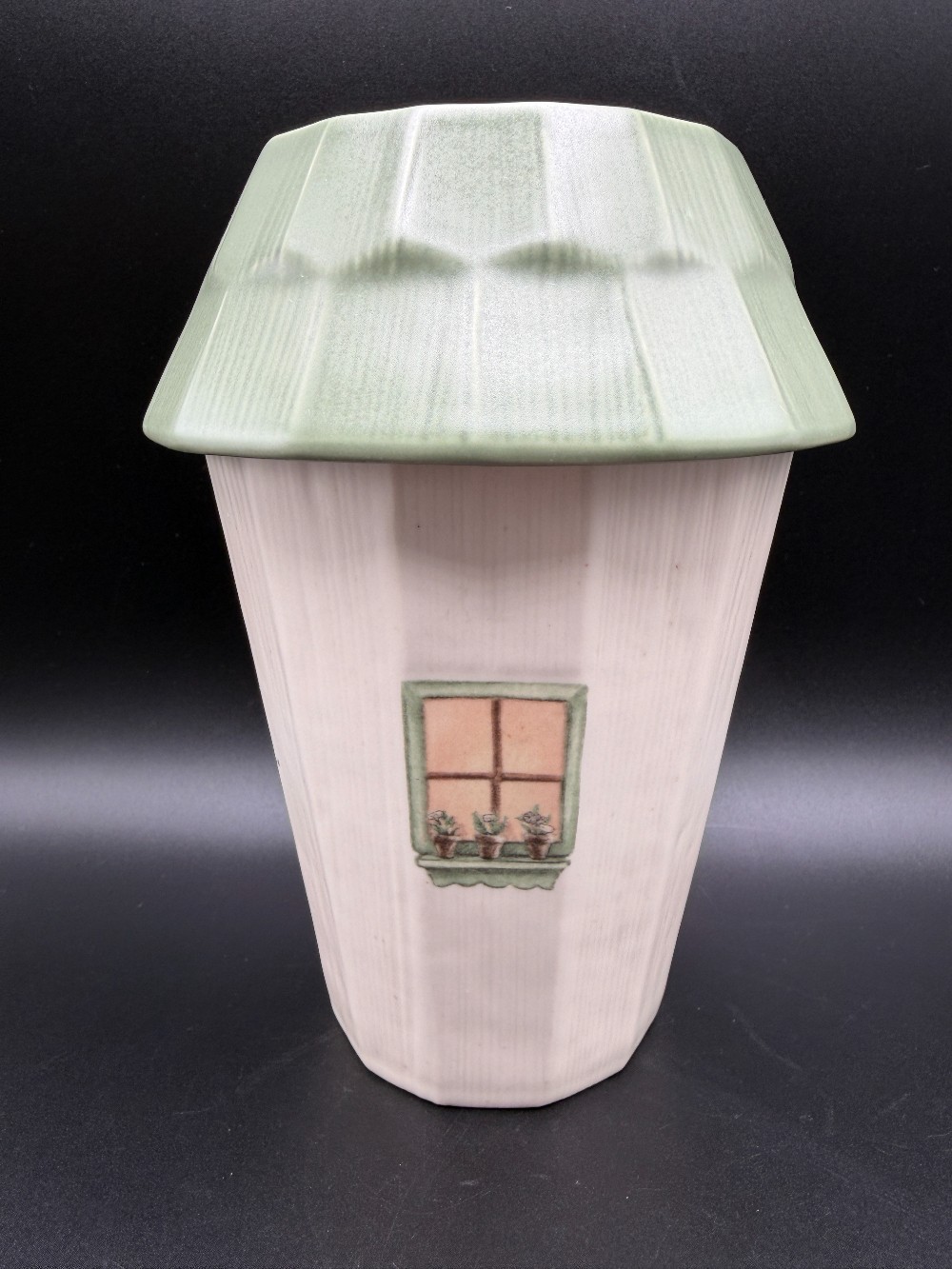 Pfaltzgraff Naturewood Birdhouse Utensil Holder Crock Vase Vintage