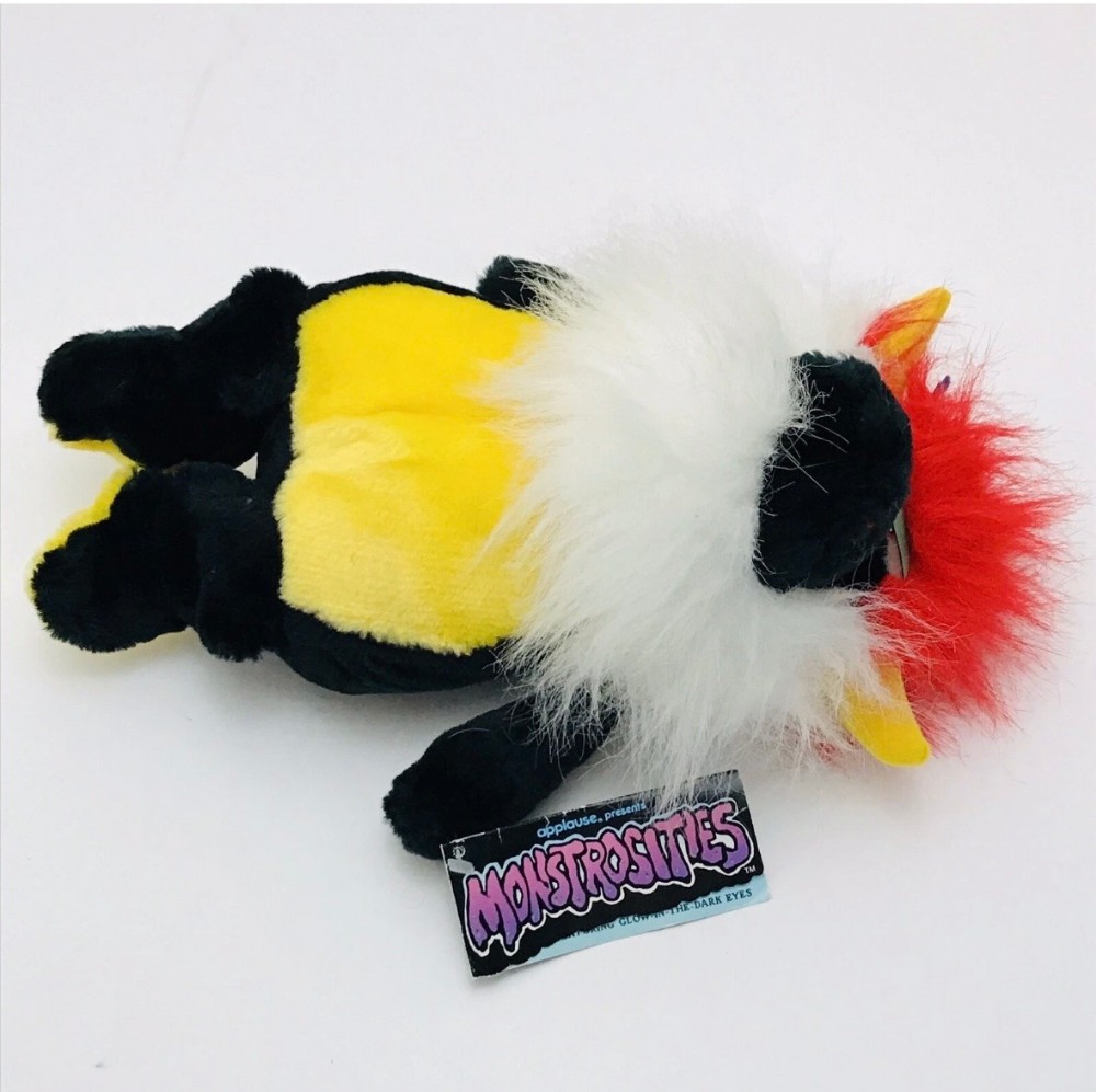 Plush Applause Monstrosities Vintage Monster Plush 1988 Glow In The Dark Eyes NOS 12.5