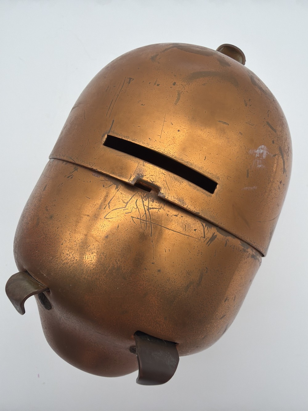 Vintage Copper Pig Coin Bank AS IS