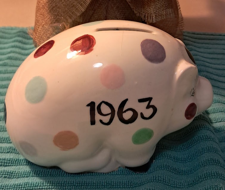 Polka Dot Piggy Bank