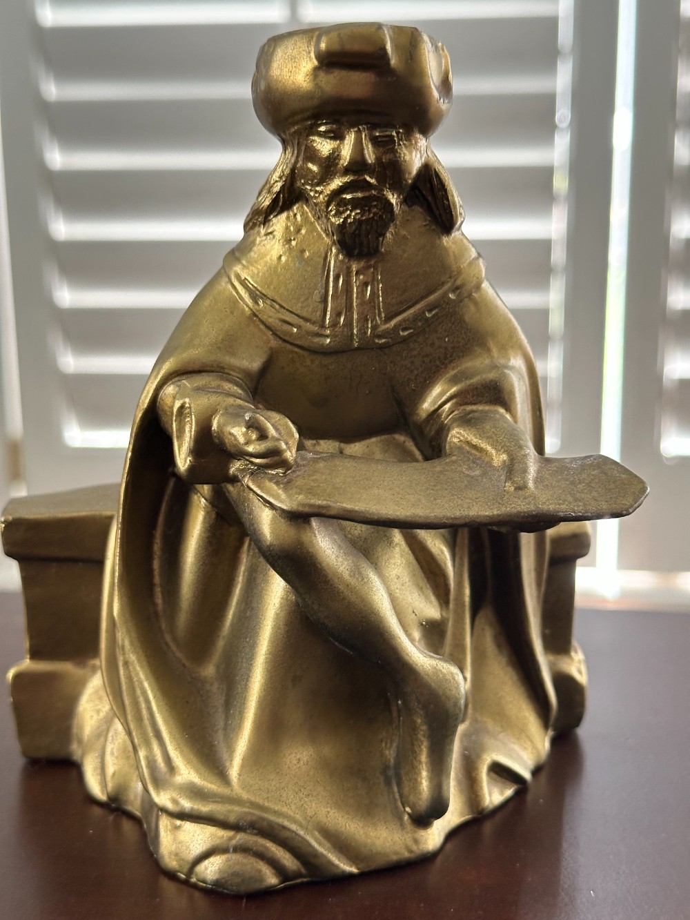 Vtg Brass Statue Old Testament Prophet by Gorham