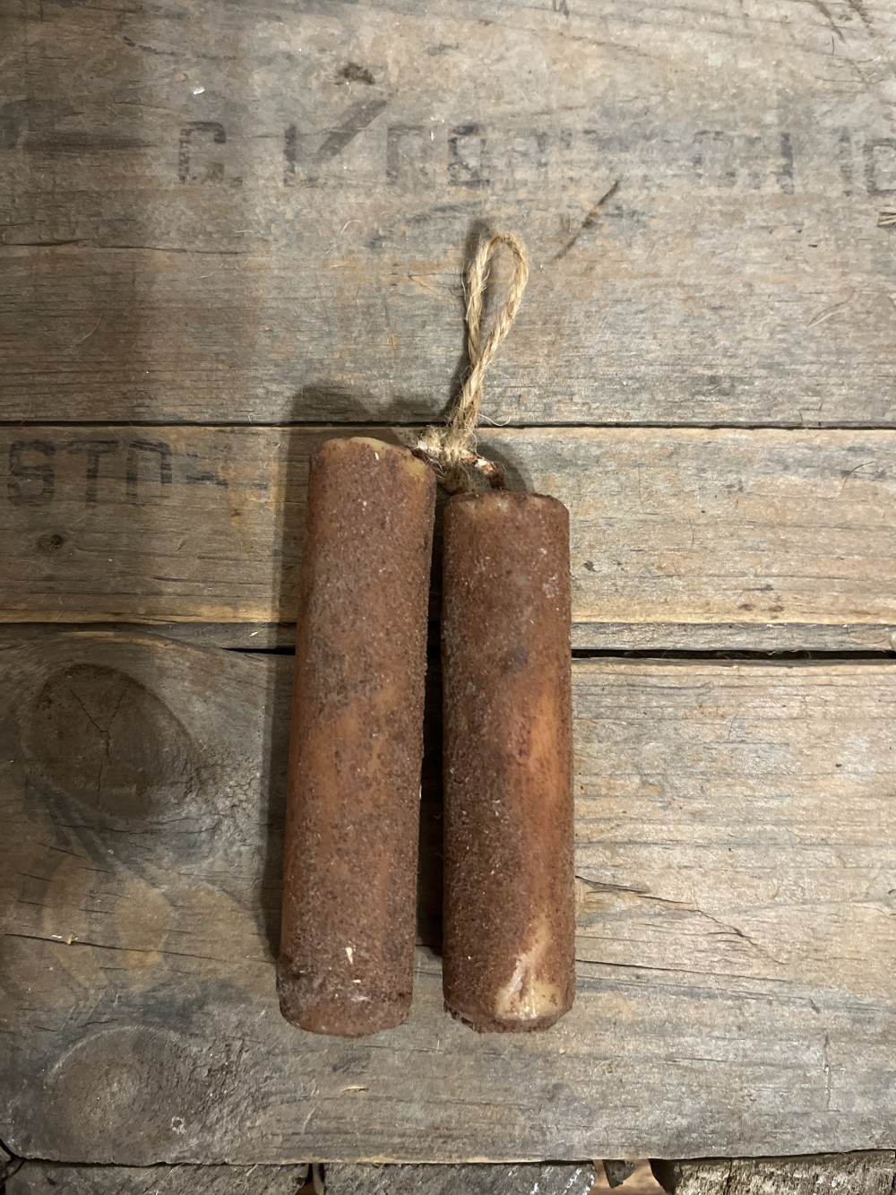 Pair of primitive candles