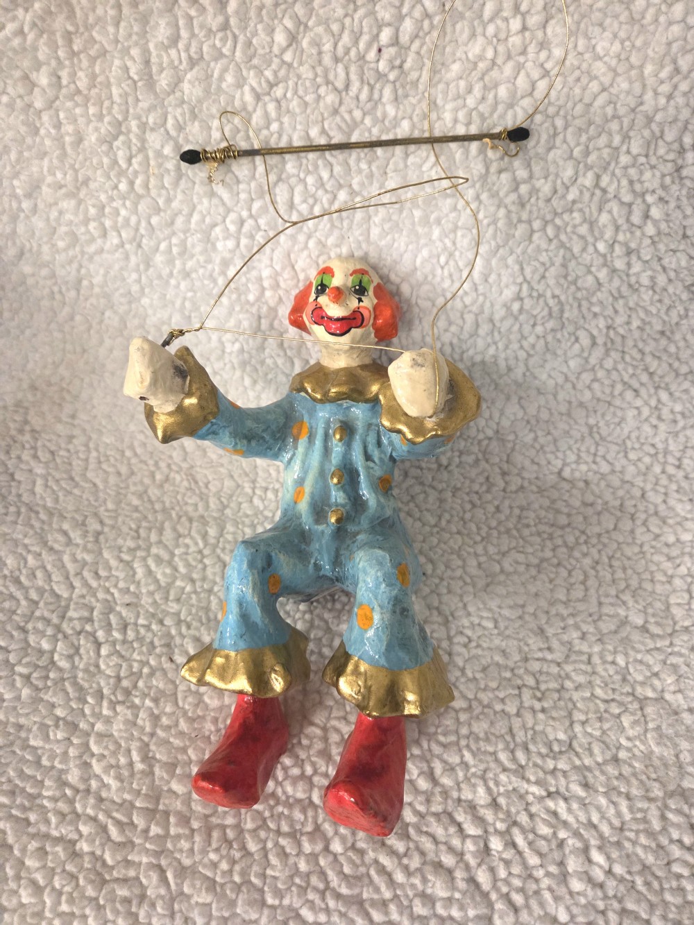 VTG Paper Mache Hanging Clown
