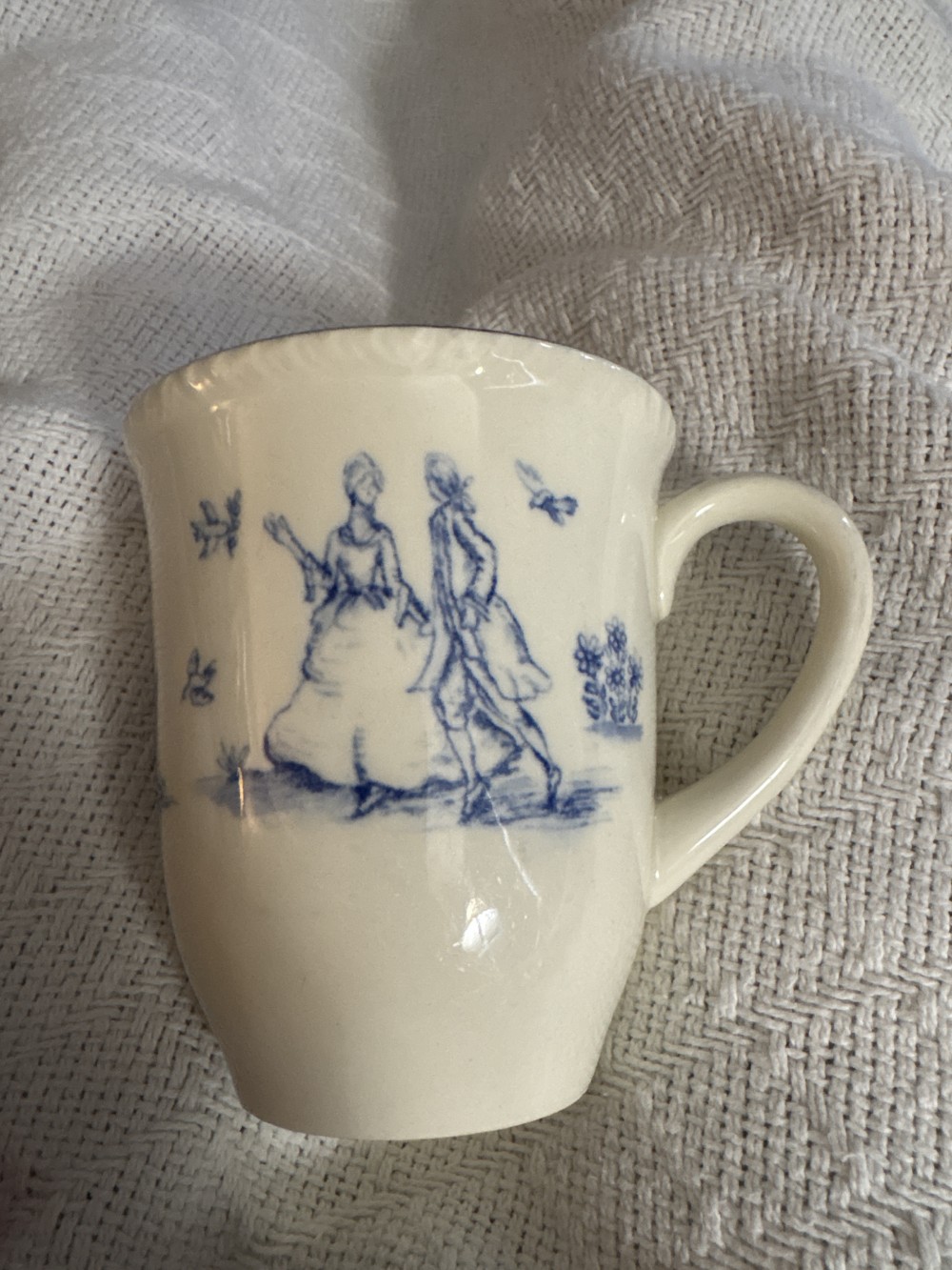 Wood and Sons Blue Toille de Jouy Mug