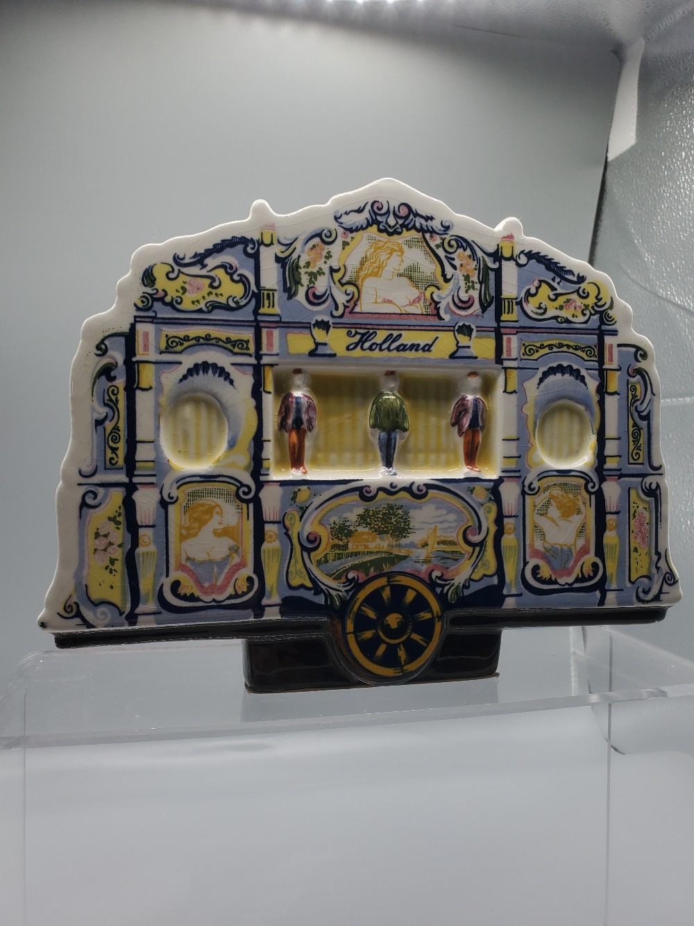 Delft Hand Painted Music Box Dutch Street Organ