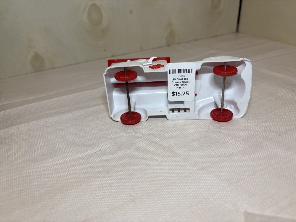 10 Cent Ice Cream Truck Vtg 1950s Plastic