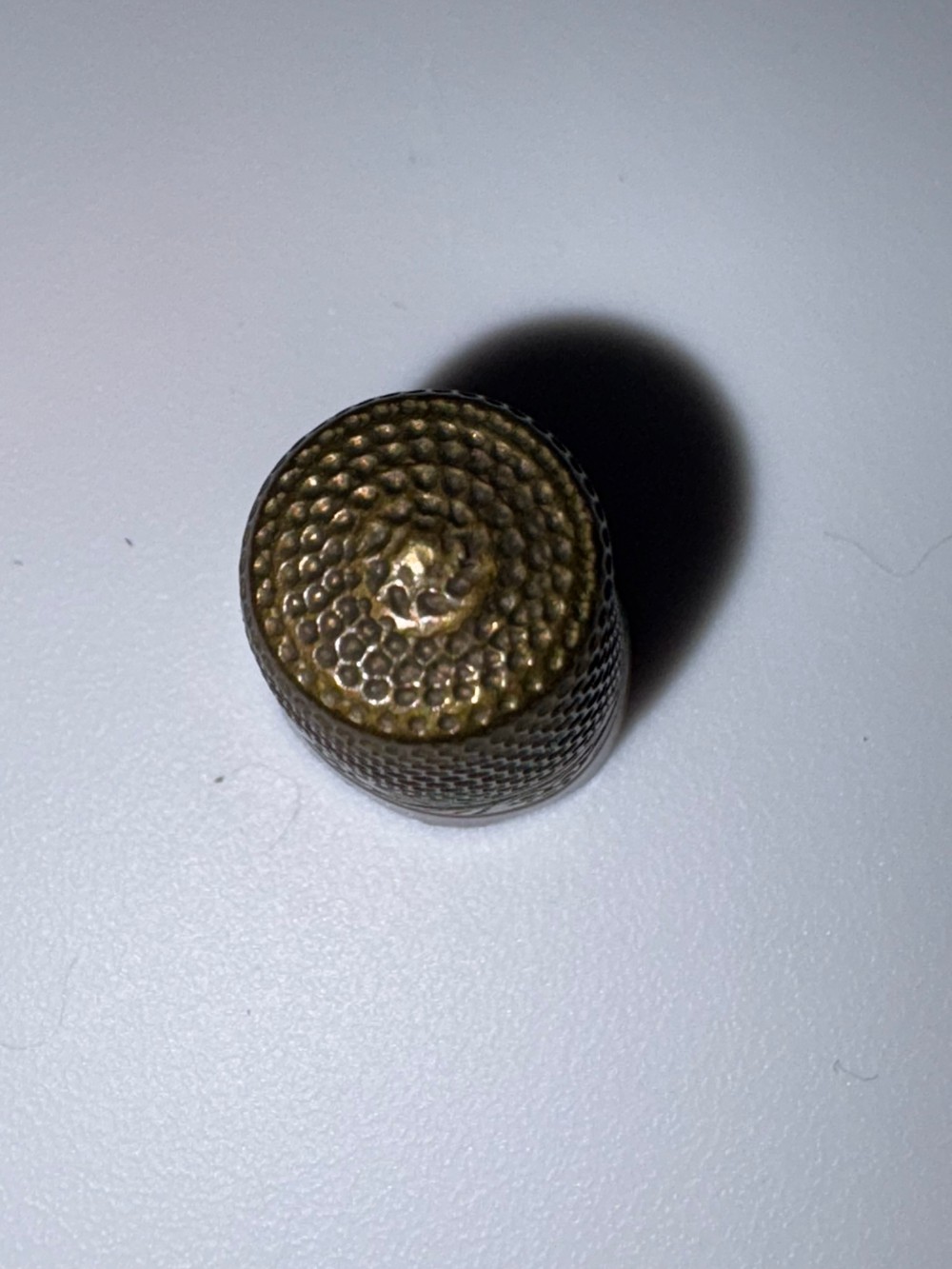 Vintage Brass Sewing Thimbles Set of 2