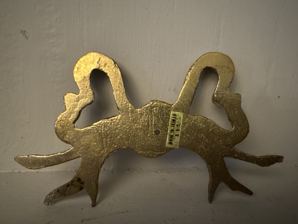 Brass Bow Wall Plaque