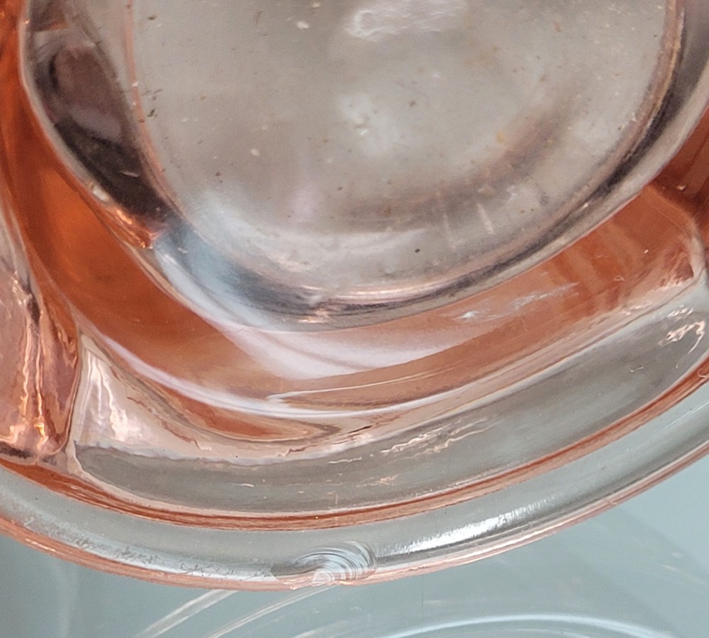 Westmoreland pink glass basket