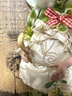 Mark Roberts Kitchen Elf Pixie Doll Cooking with Herbs