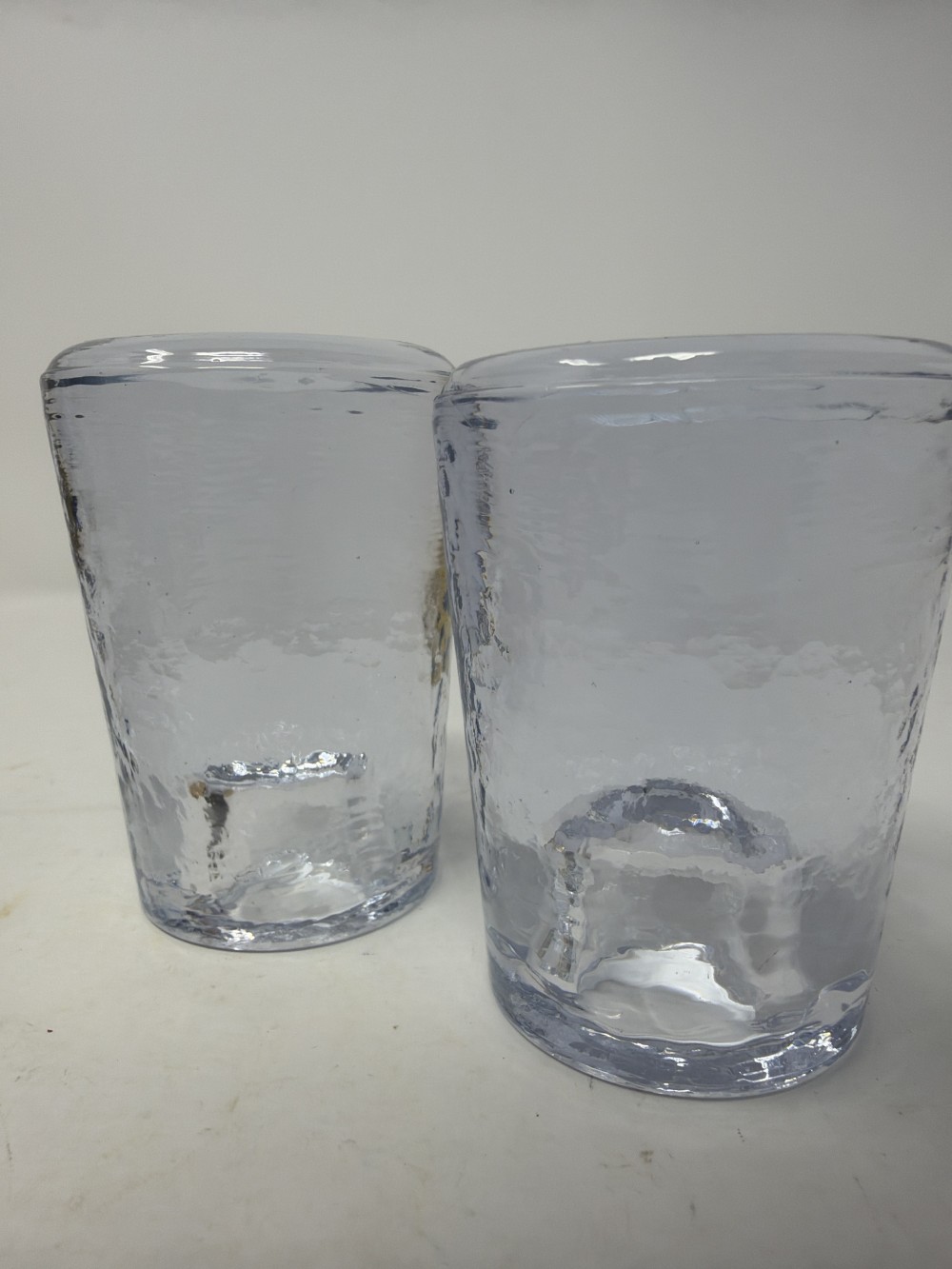 PR Hand-Blown Art Glass Candle Holders