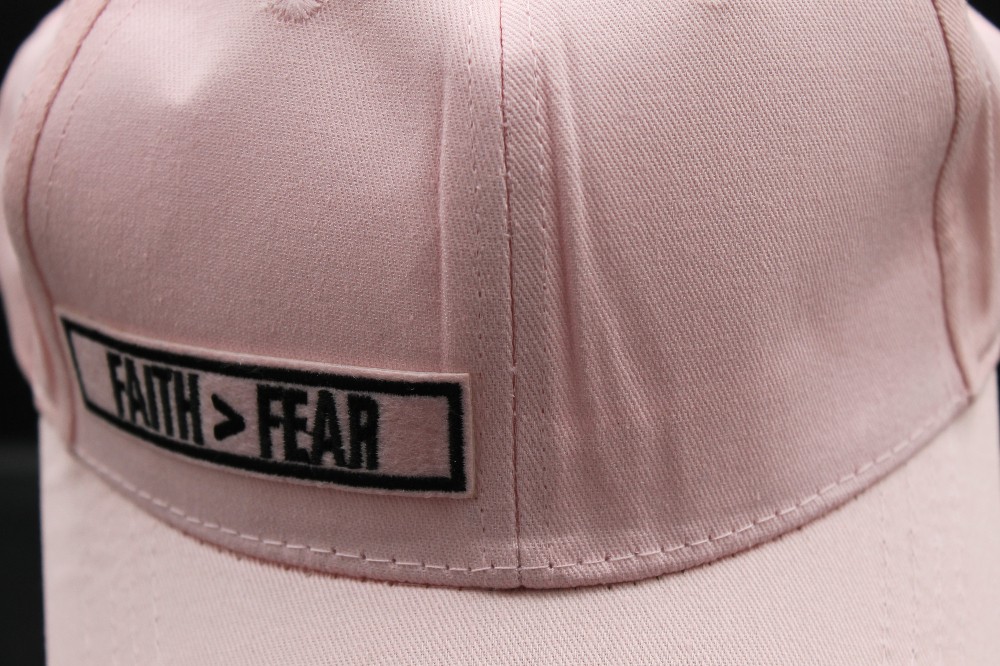 Hat, pink, FAITH>FEAR