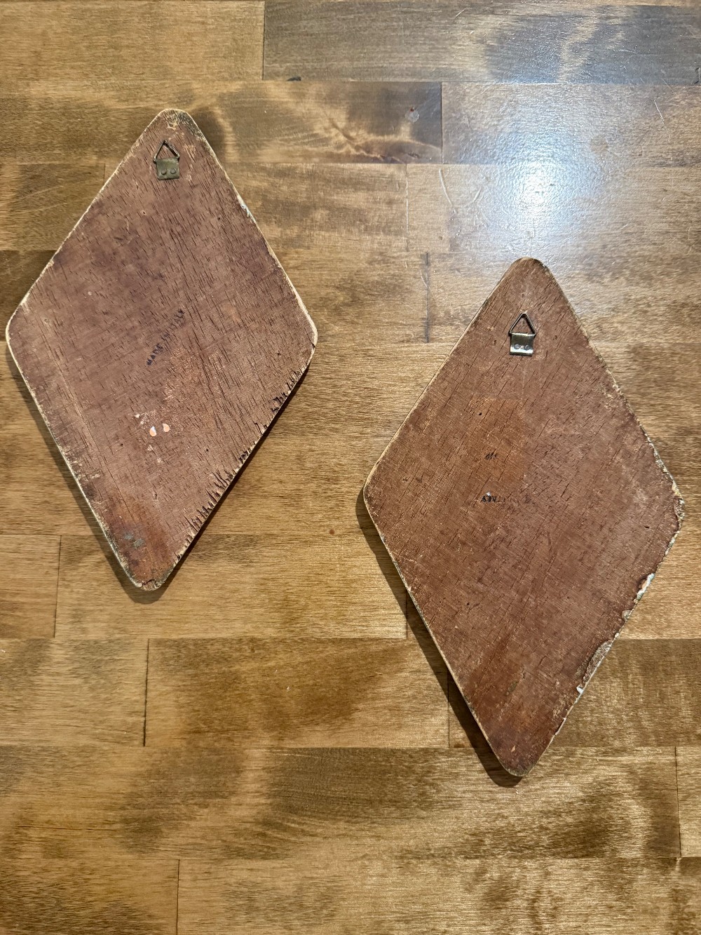 Italian Florentine Wall Plaques Pair