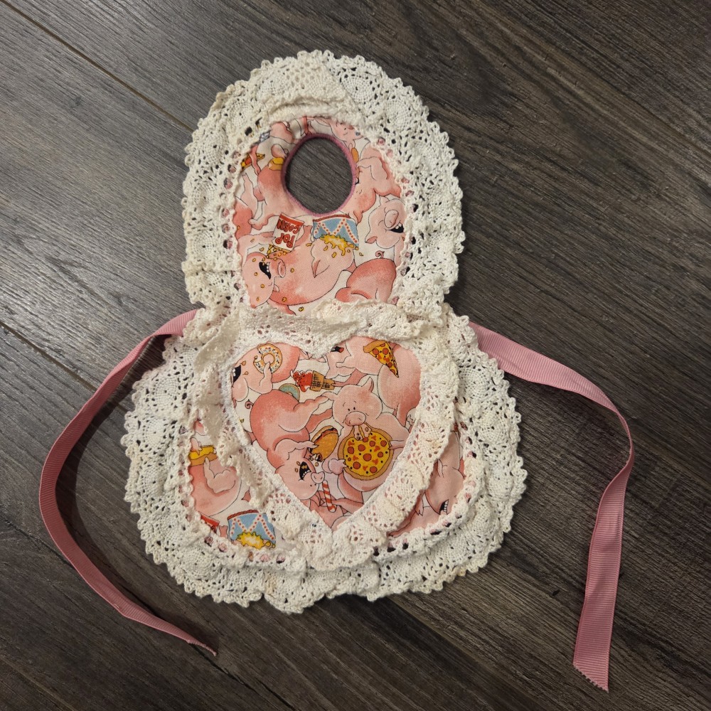 VTG Handmade Piggy Dish Soap Apron