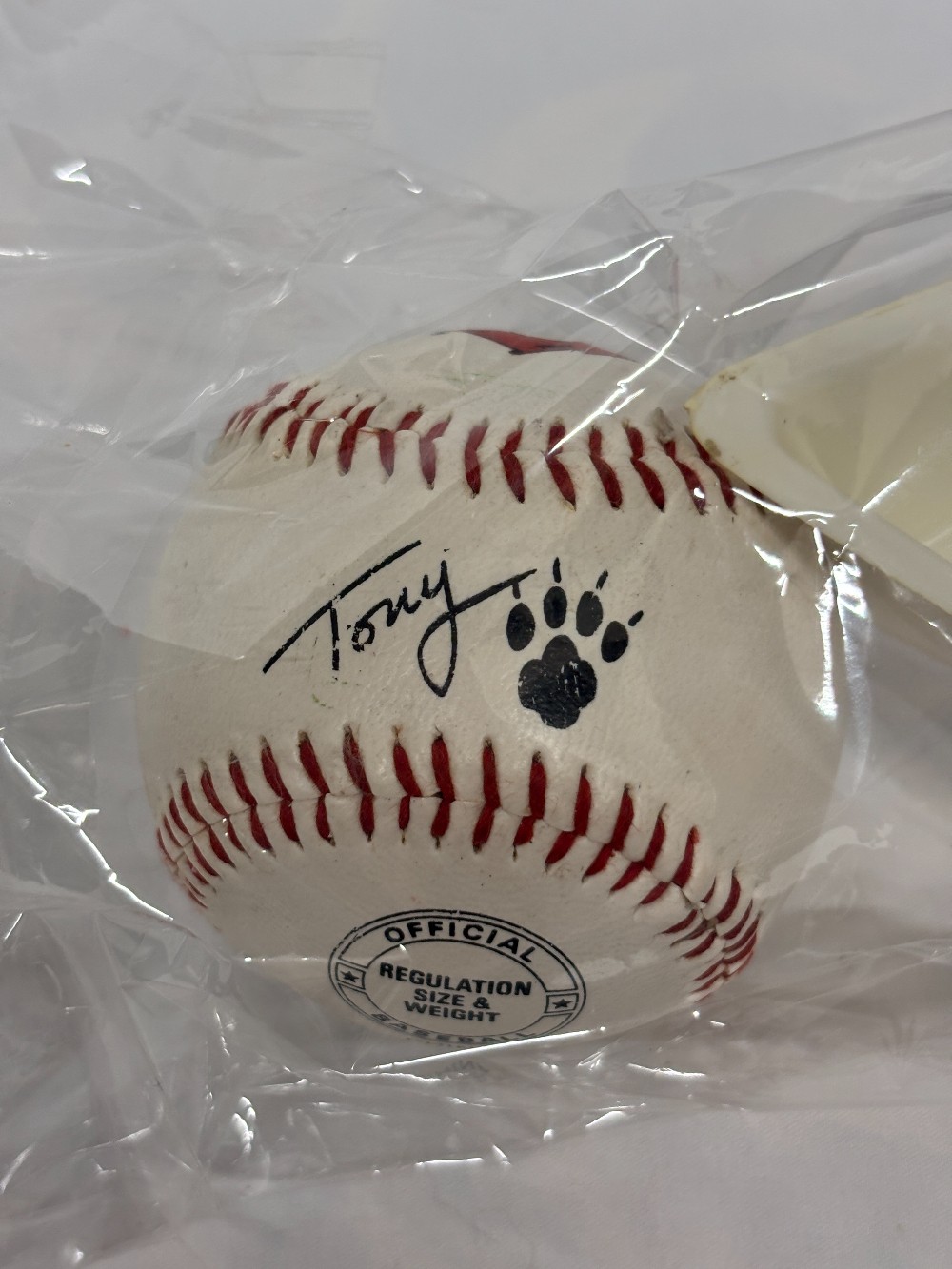 Sports Tony the Tiger Kelloggs Cereal official size promotional baseball