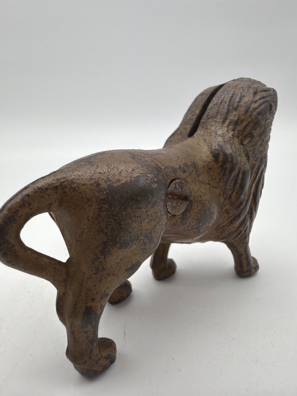 Mini Cast Iron Lion Bank