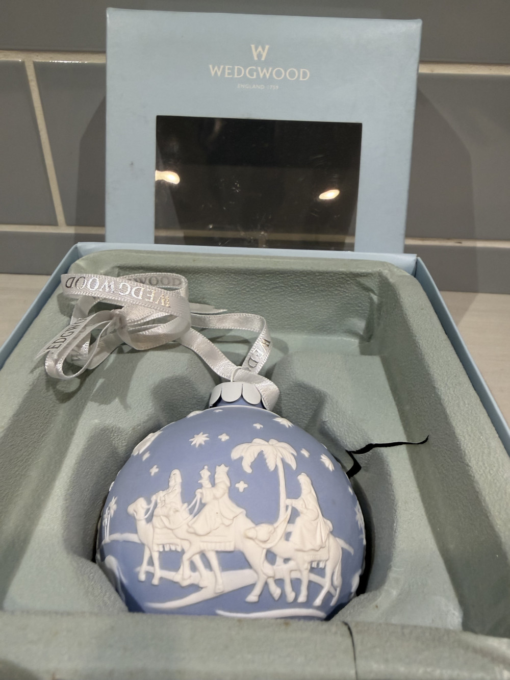 Rare Wedgwood Nativity Scene Ornament