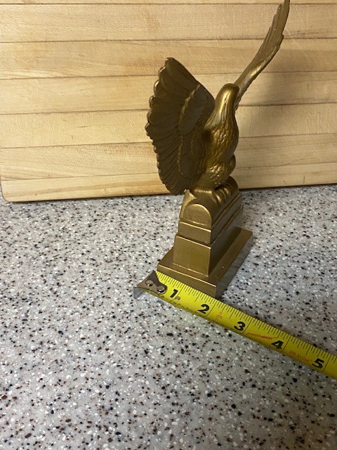 Vintage Gold Molded Ceramic Eagle