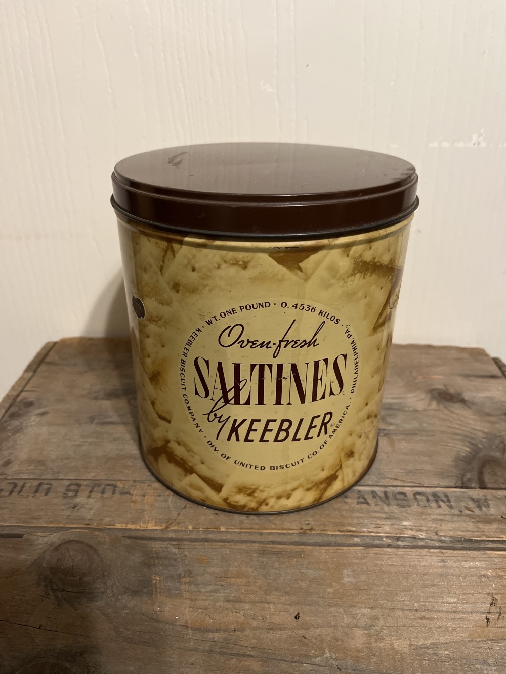 Vtg Keebler Saltines tin