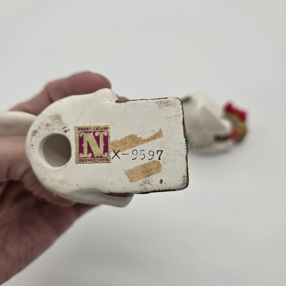 Pair of VTG Napcoware Christmas Mice Candle Holders
