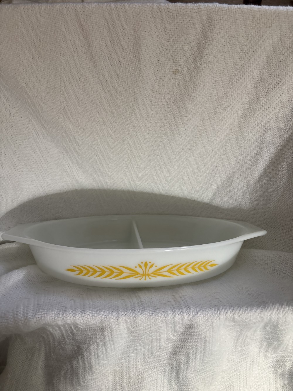 Vintage Divided Oval Pyrex Dish