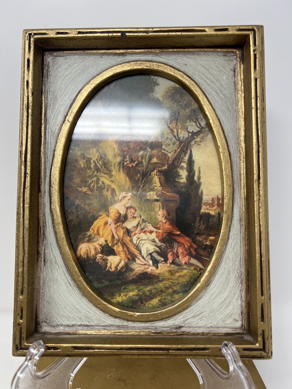 Vtg French Rococo Art