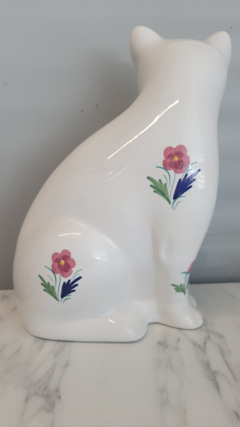 Elpa Alcobaça Ceramic Cat Statue - Made in Portugal
