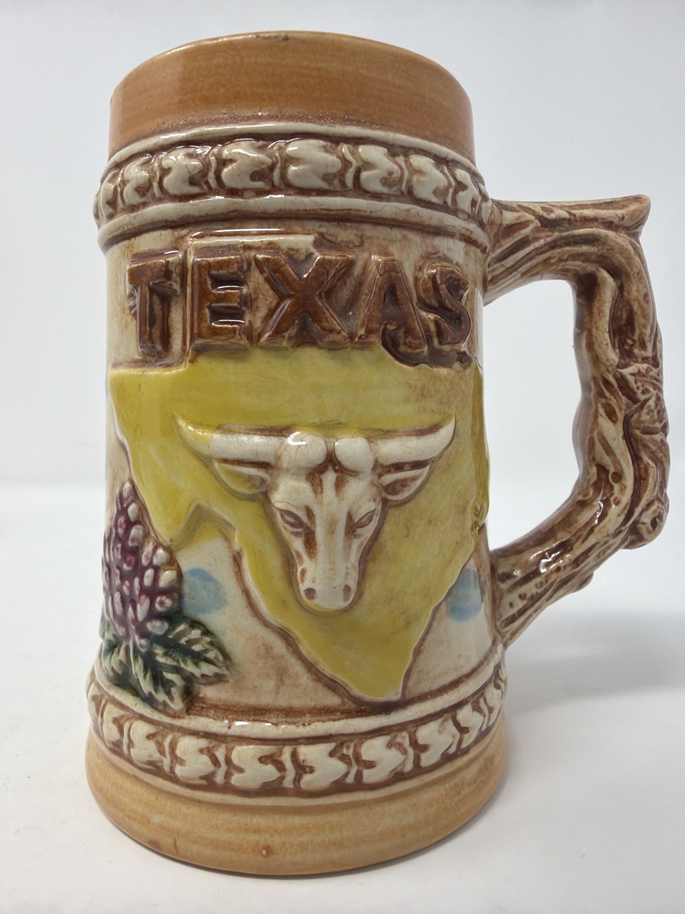 Vintage Texas Ceramic Beer Stein