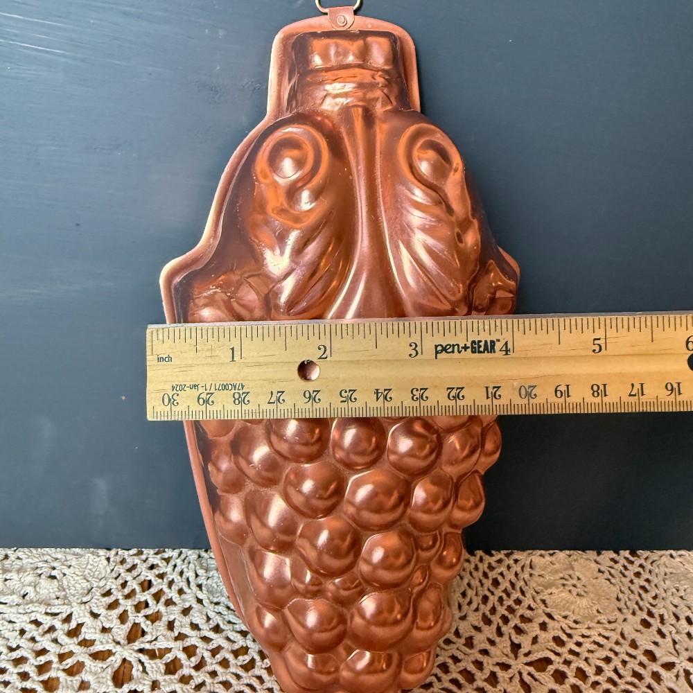 Copper Grape Cluster Mold Wall Hanging