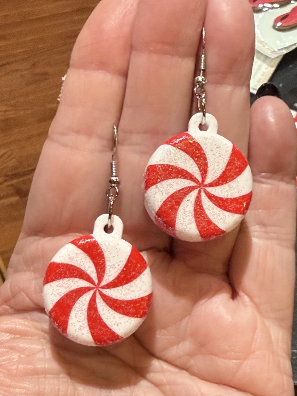 Earrings - Peppermint Candy, Candies