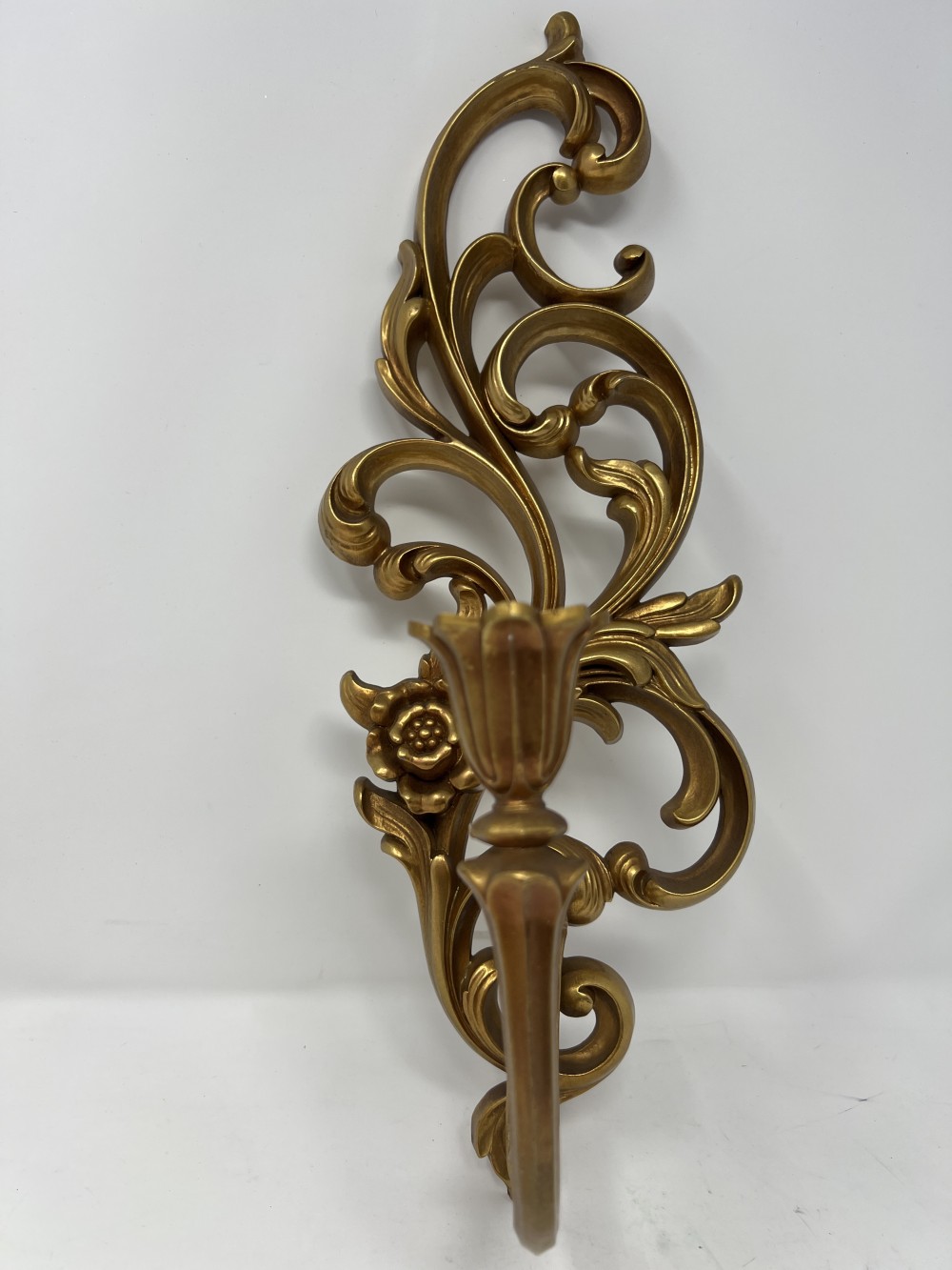 Vtg Hollywood Regency Syroco Sconce