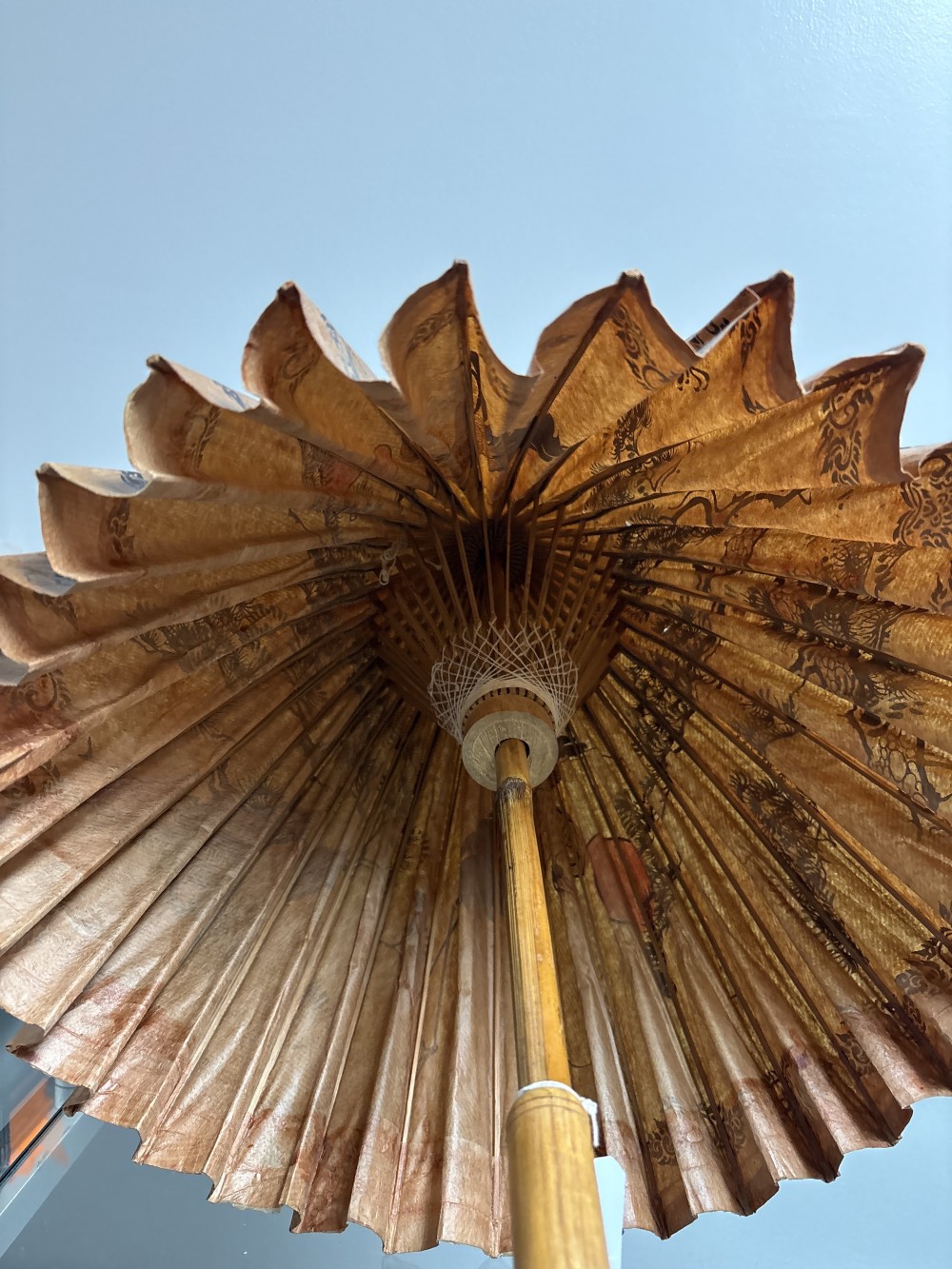 Hand Asian Paper Mache Umbrella