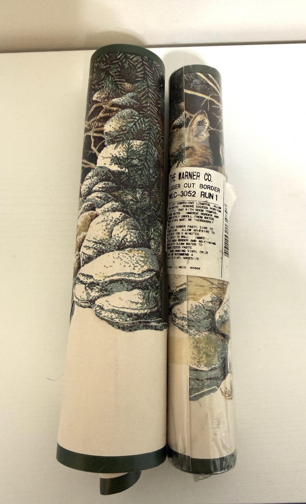 2 Vintage Warner fox wallpaper border