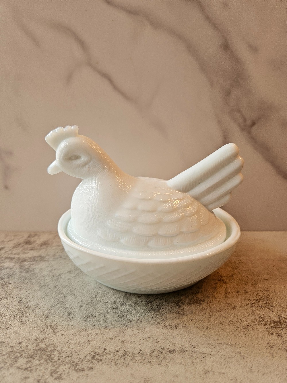 White milk glass 