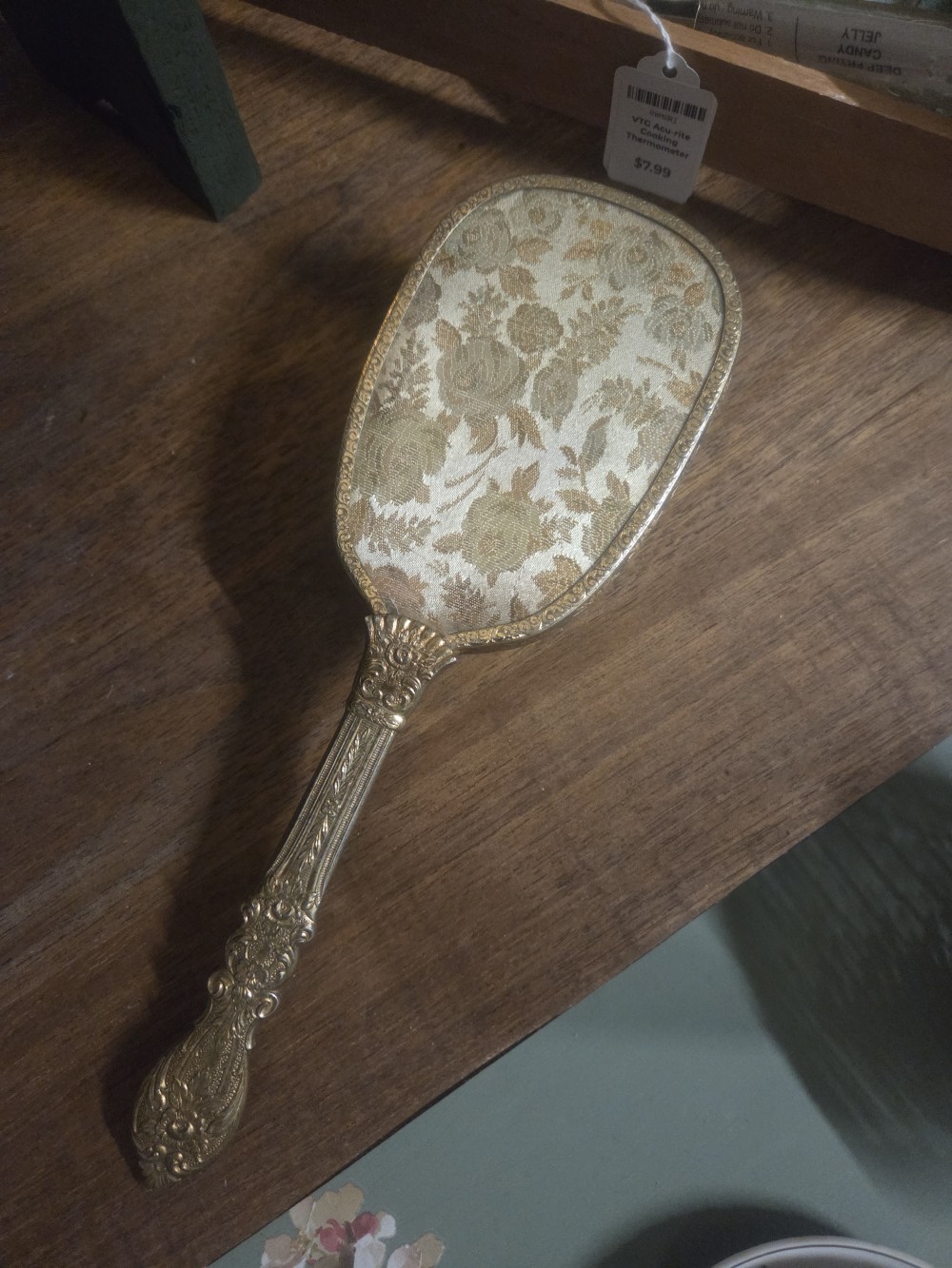 Vintage Gold Ornate Vanity Hair Brush