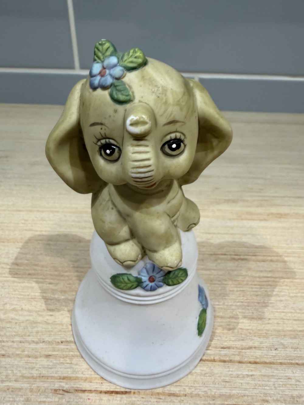 Vintage Ceramic Elephant Bell 4.75”