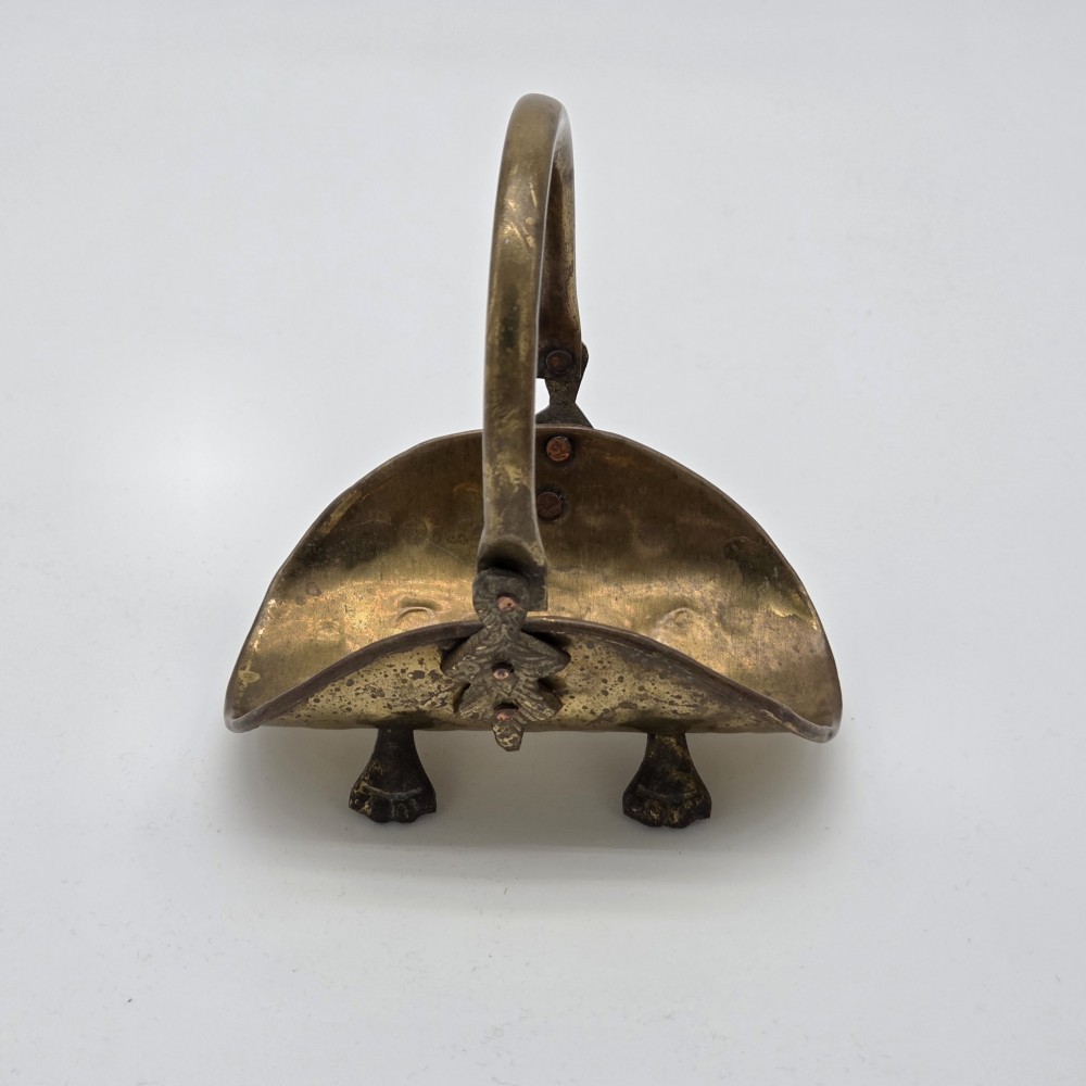 VTG Miniature Hammered Brass Hearth Scuttle