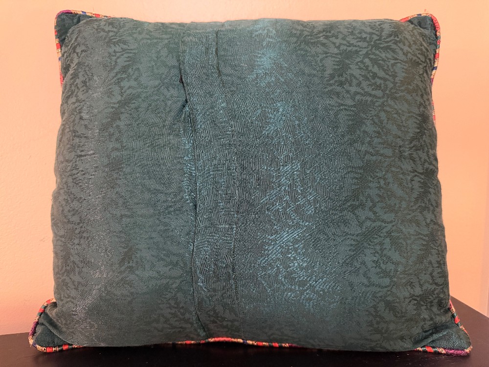 GIVE THANKS CROSS STITCH PILLOW