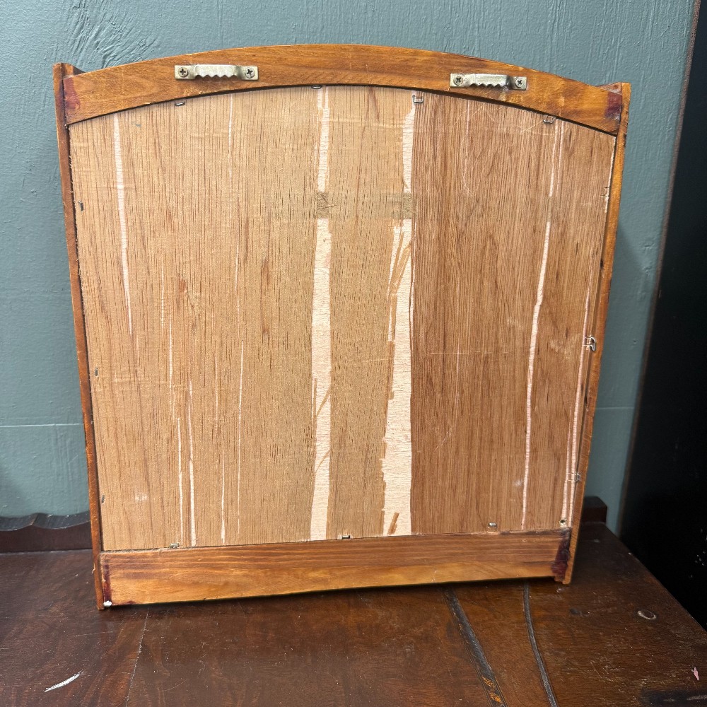 Pine Three Tier Wall Shelf with Hook