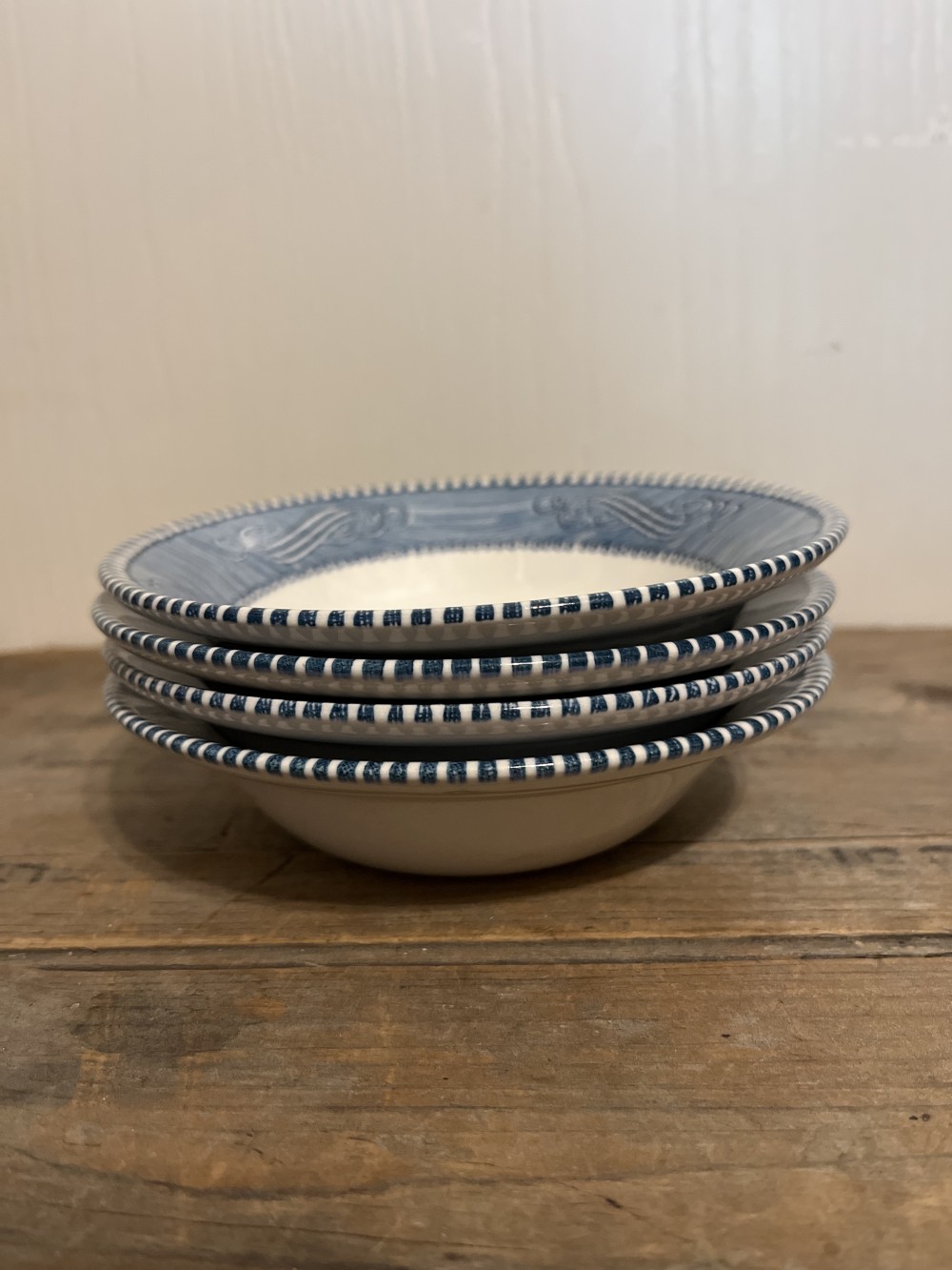 Vtg Currier & Ives Berry Bowl