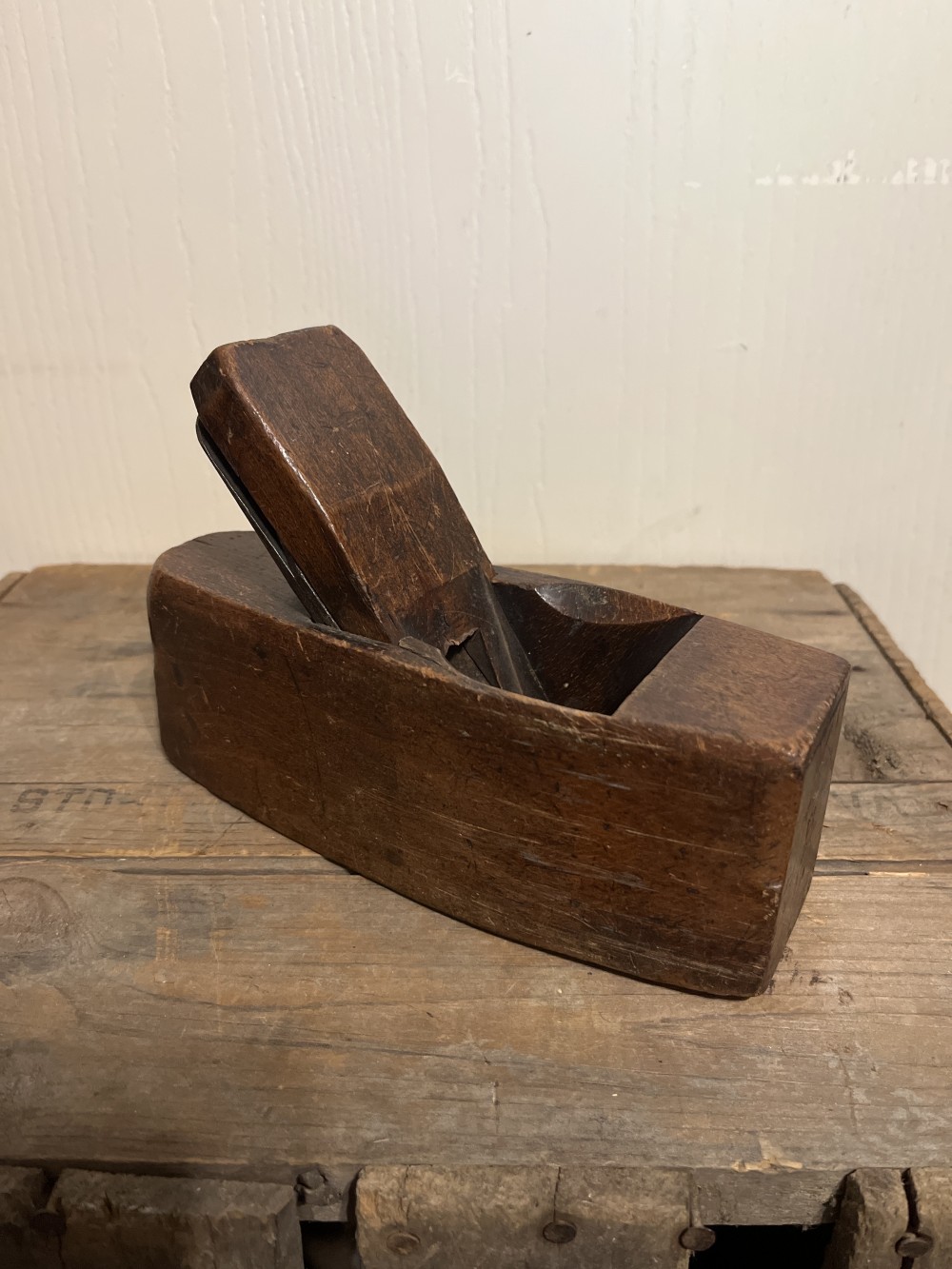 Antique Sheffield coffin wood plane