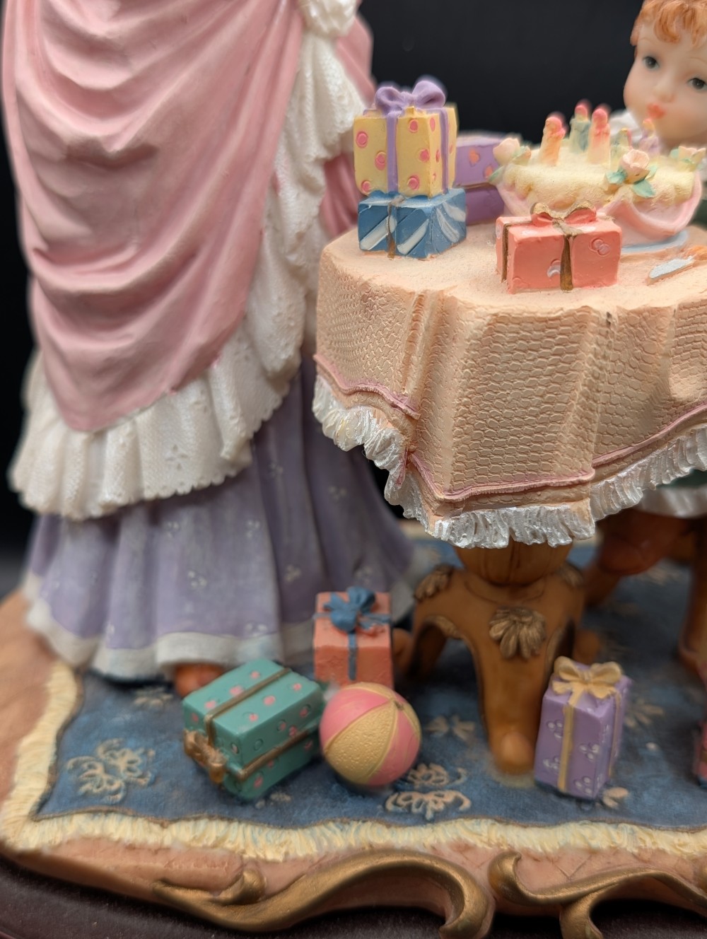 Vtg Gentili Victorian birthday figurine