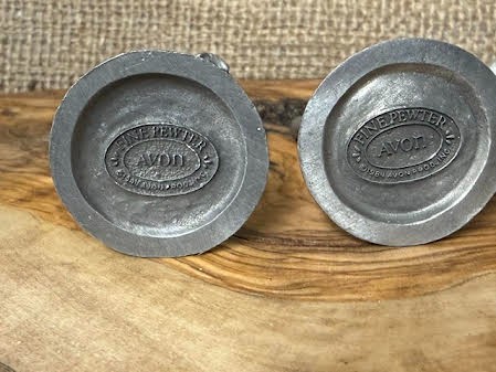 Four Avon Pewter Bears