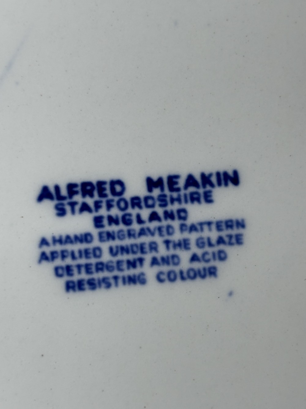 Calendar Plate 1970 Alfred Meakin Blue Transferware Zodiac England Cottage Decor  9”
