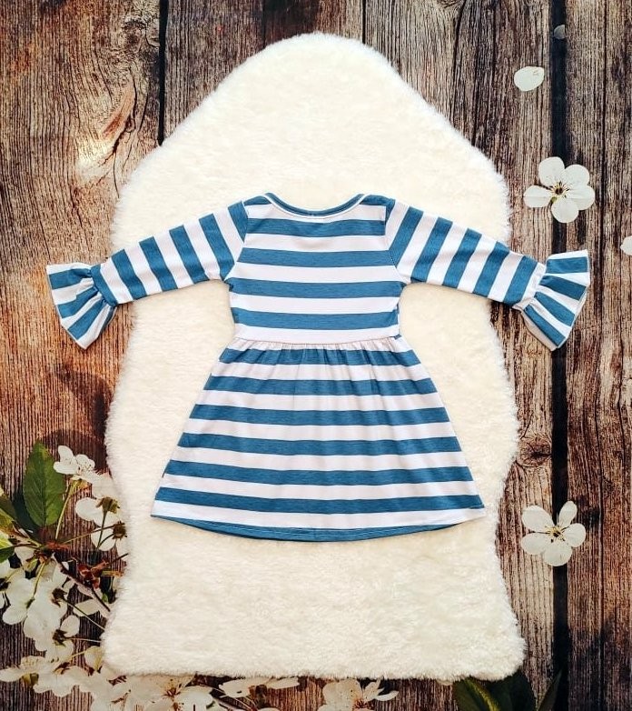 Striped Pumpkin Bunch Dress