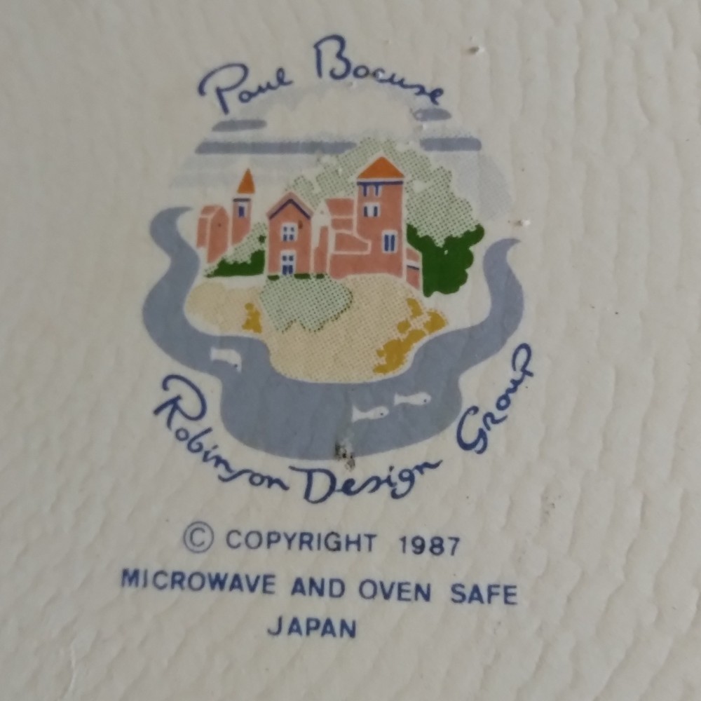 Paul Bocuse French Village Rectangular Platter Japan 1987