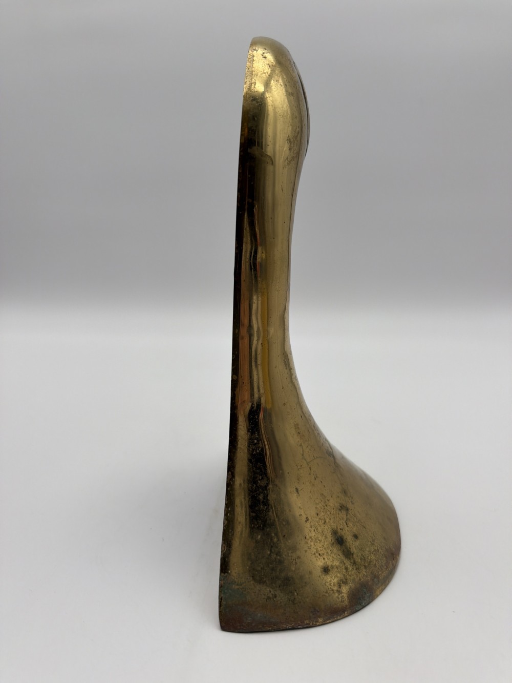 Heavy Brass Duck Head Doorstop